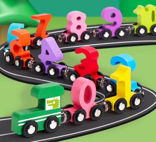 NumiTrain™ – Magnetic Wooden Number Train Set