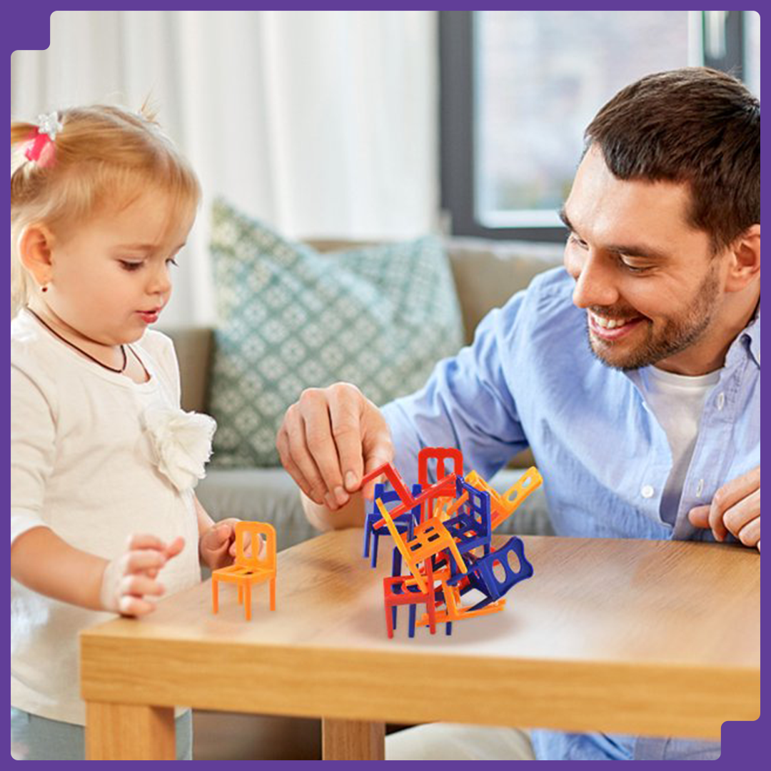 Chairs Stacking Tower Balancing Game™ – 36-Piece Chair Set