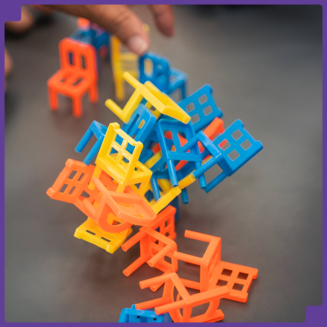 Chairs Stacking Tower Balancing Game™ – 36-Piece Chair Set