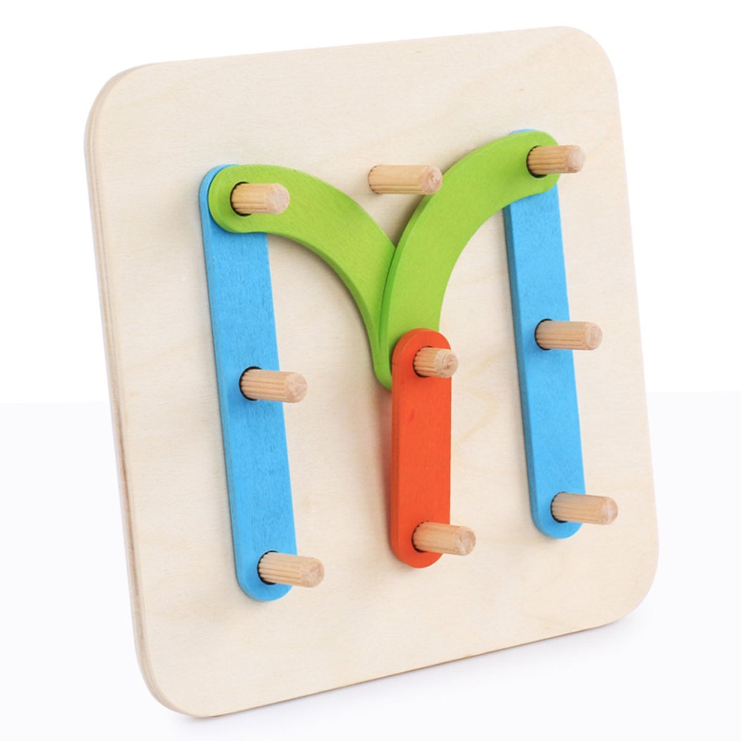 ShapeWise™ Montessori Pegboard Puzzle – Build Letters, Numbers & Creative Shapes