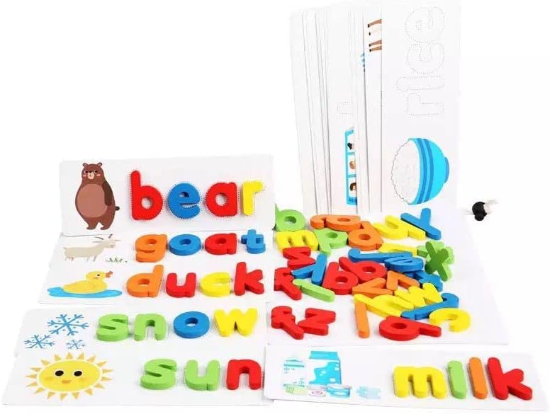 SpellQuest™ : Montessori Wooden Spelling Puzzle Game