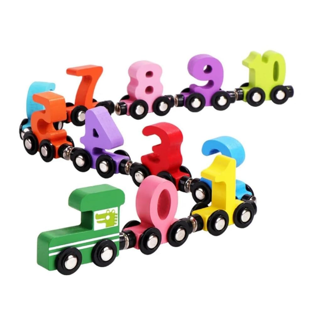 NumiTrain™ – Magnetic Wooden Number Train Set