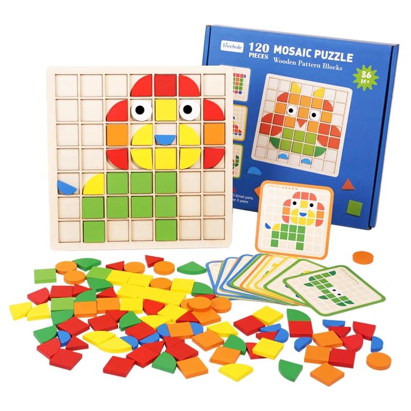 Montessori Mosaic Wooden Puzzle for Kids