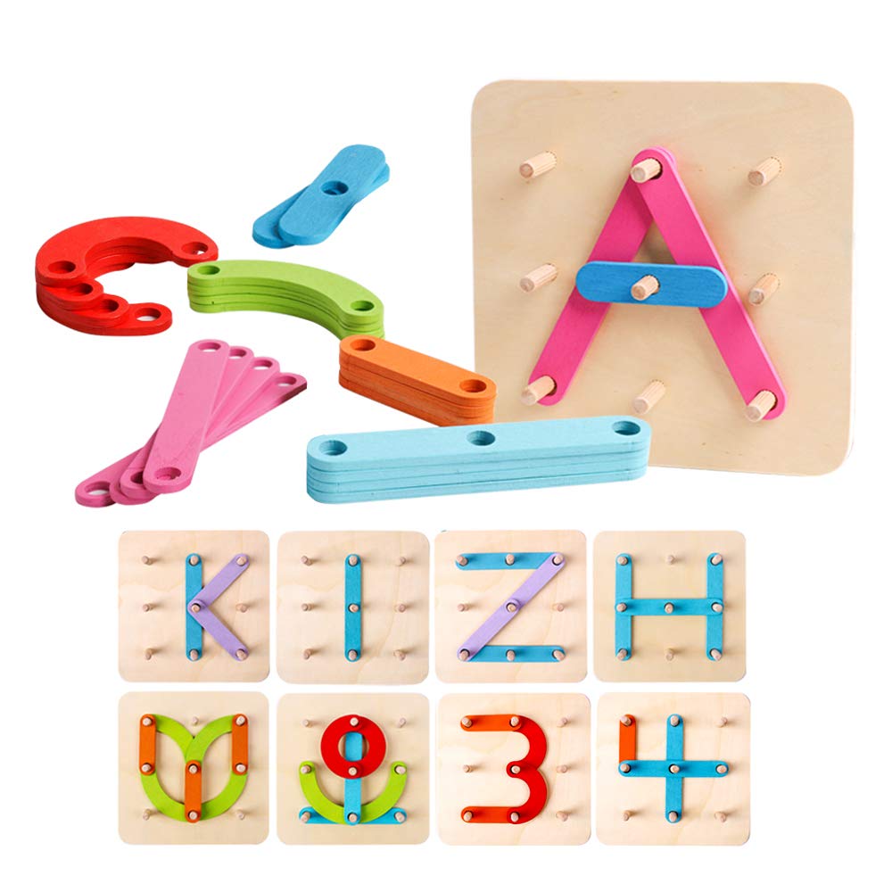ShapeWise™ Montessori Pegboard Puzzle – Build Letters, Numbers & Creative Shapes
