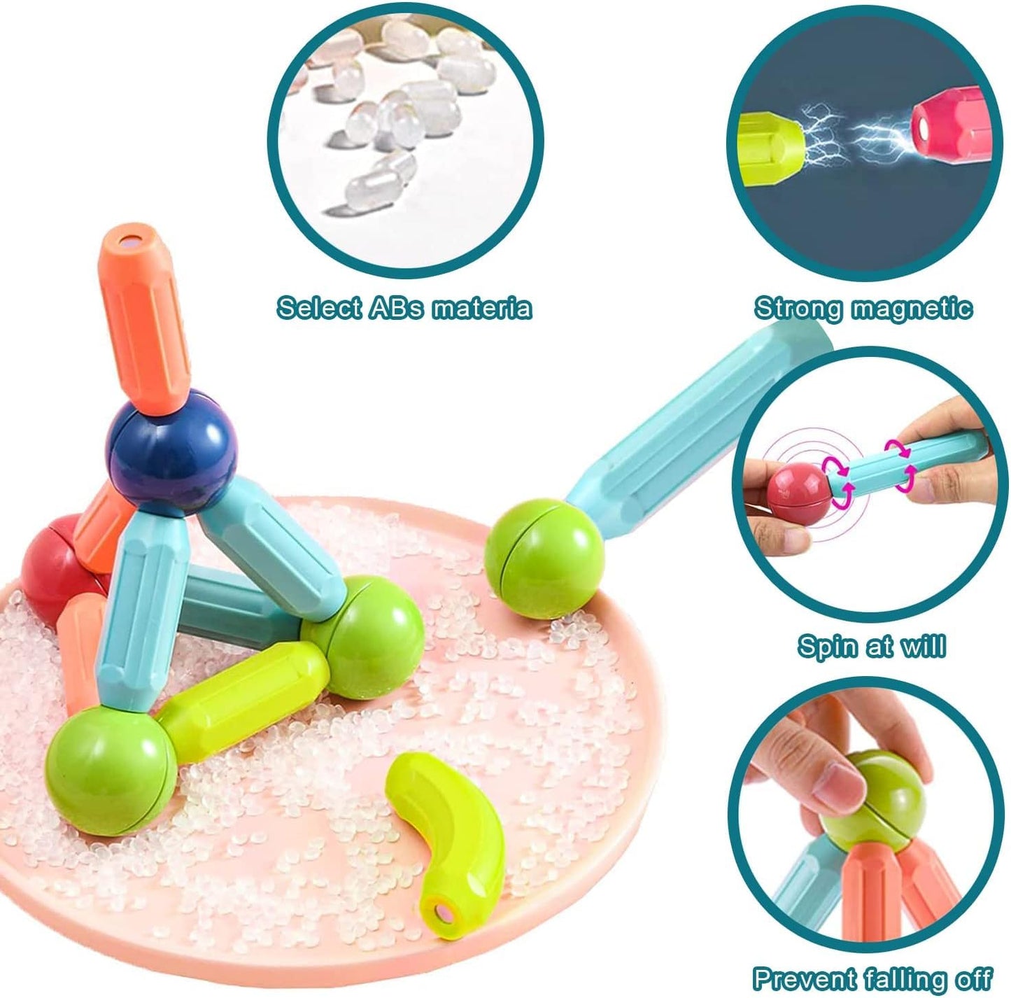 MagnaBuild™ Magnetic Balls & Sticks Building Set