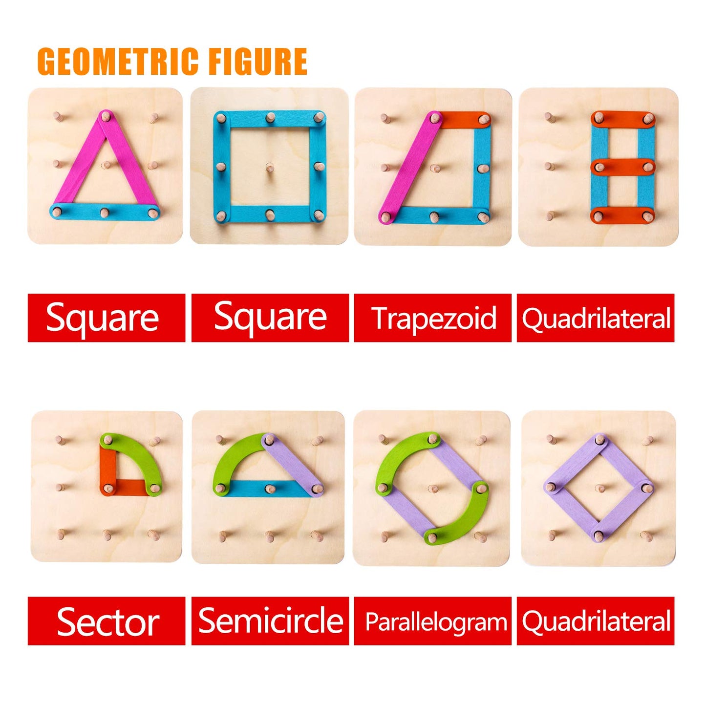 ShapeWise™ Montessori Pegboard Puzzle – Build Letters, Numbers & Creative Shapes