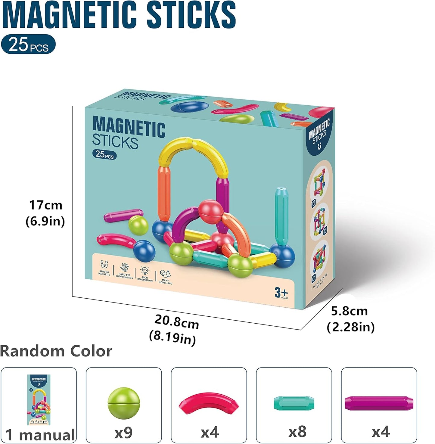 MagnaBuild™ Magnetic Balls & Sticks Building Set