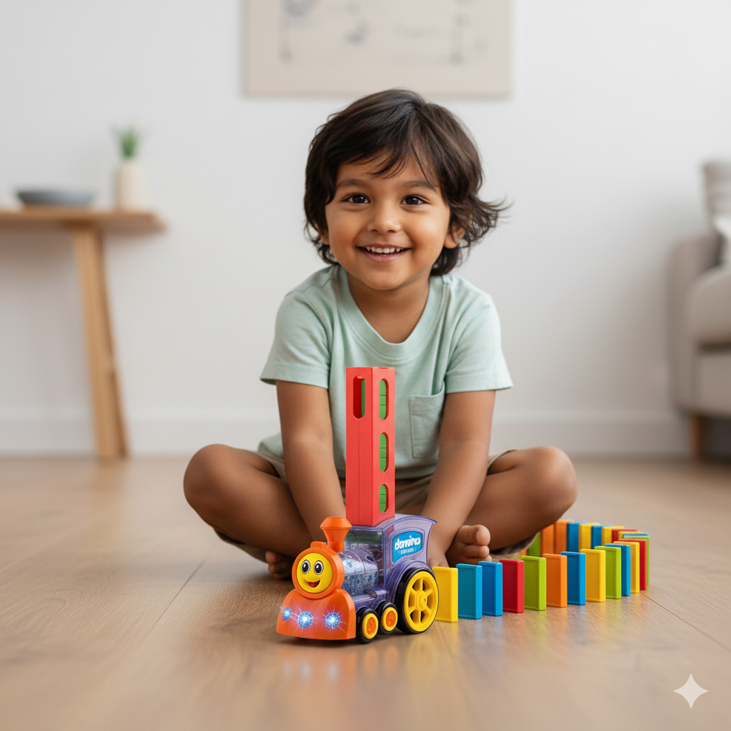 Domino Express™ – Automatic Domino Train Toy for Kids