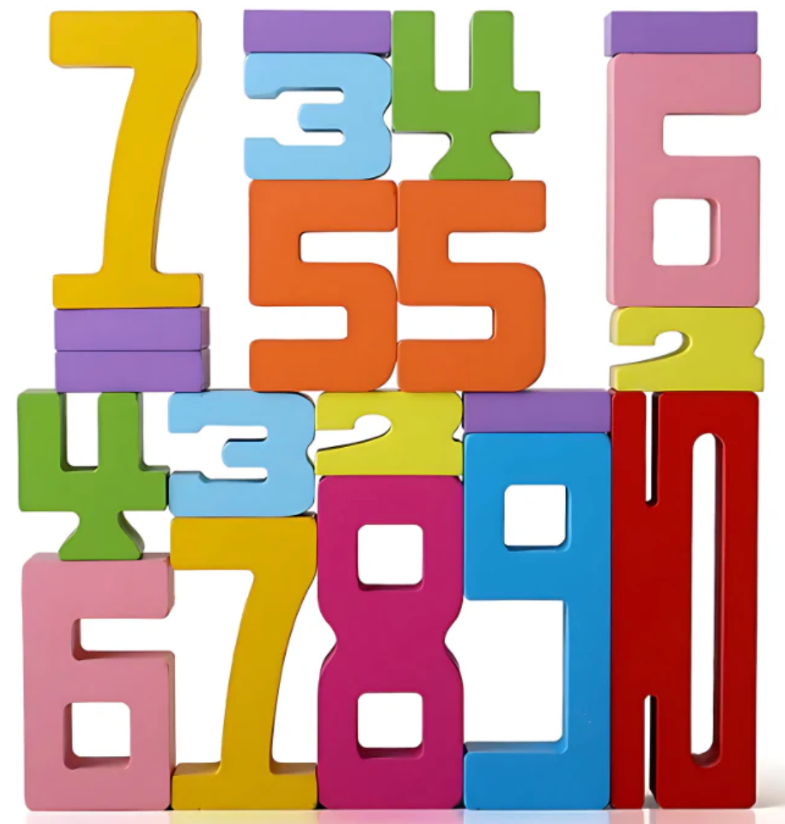 NumberStackers™ - Montessori-Inspired Stacking Number Puzzle | Educational Toy