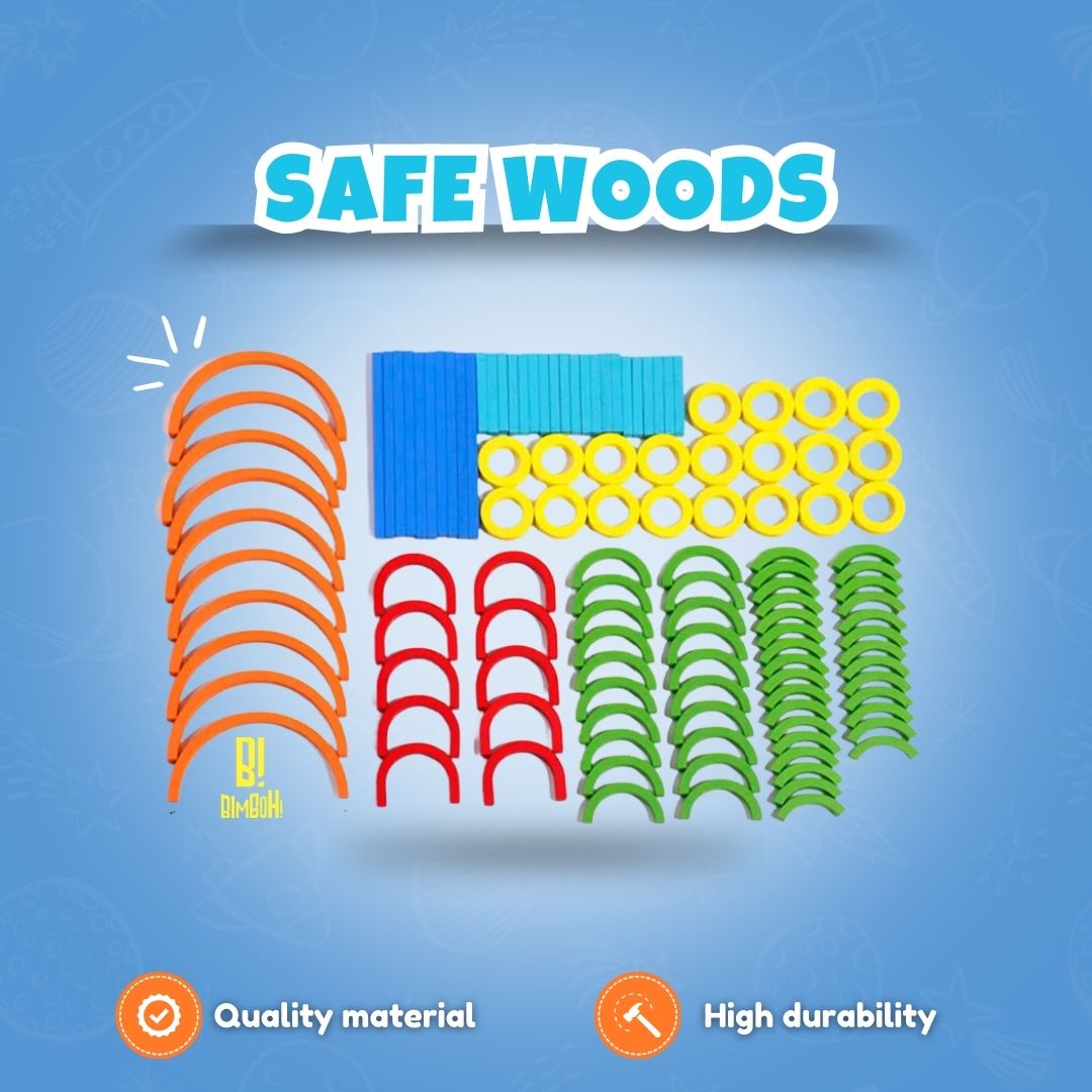 BuildWise™ – Montessori Sticks & Rings Puzzle Set