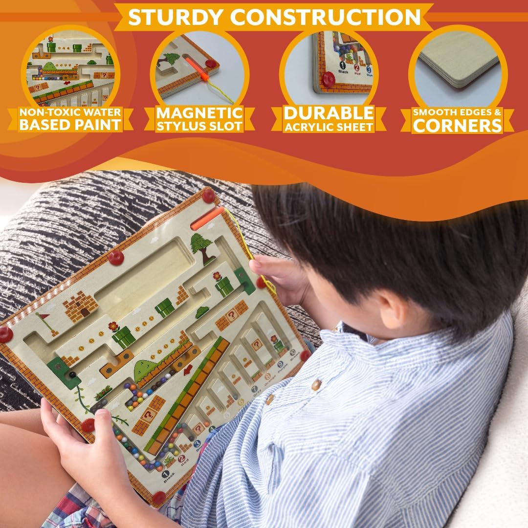 Mario Maze™ – Obstacle Adventure Magnetic Puzzle Board