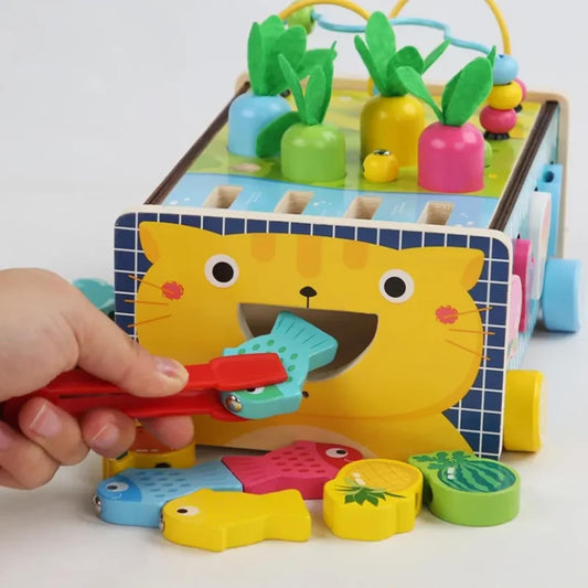 WonderCart™ : 8-in-1 Montessori Wooden Play Wagon