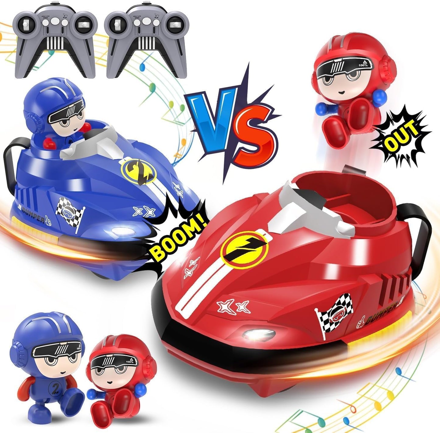 Battle Bumpers™ Remote Control Go-Kart Duel Set