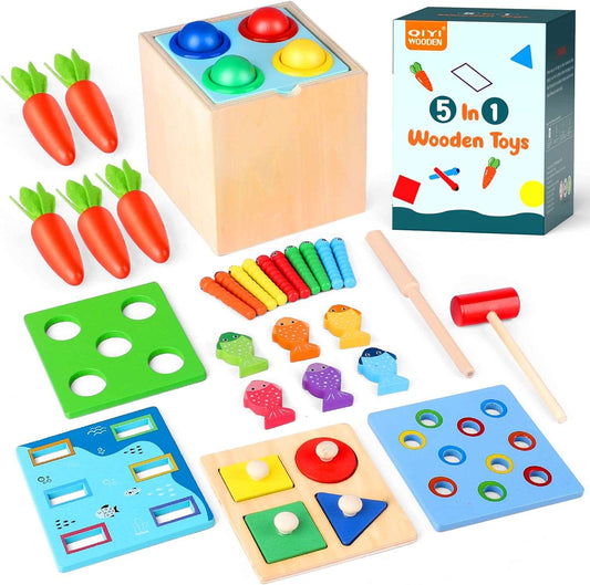 PlayCube™ 5-in-1 Montessori Activity Box