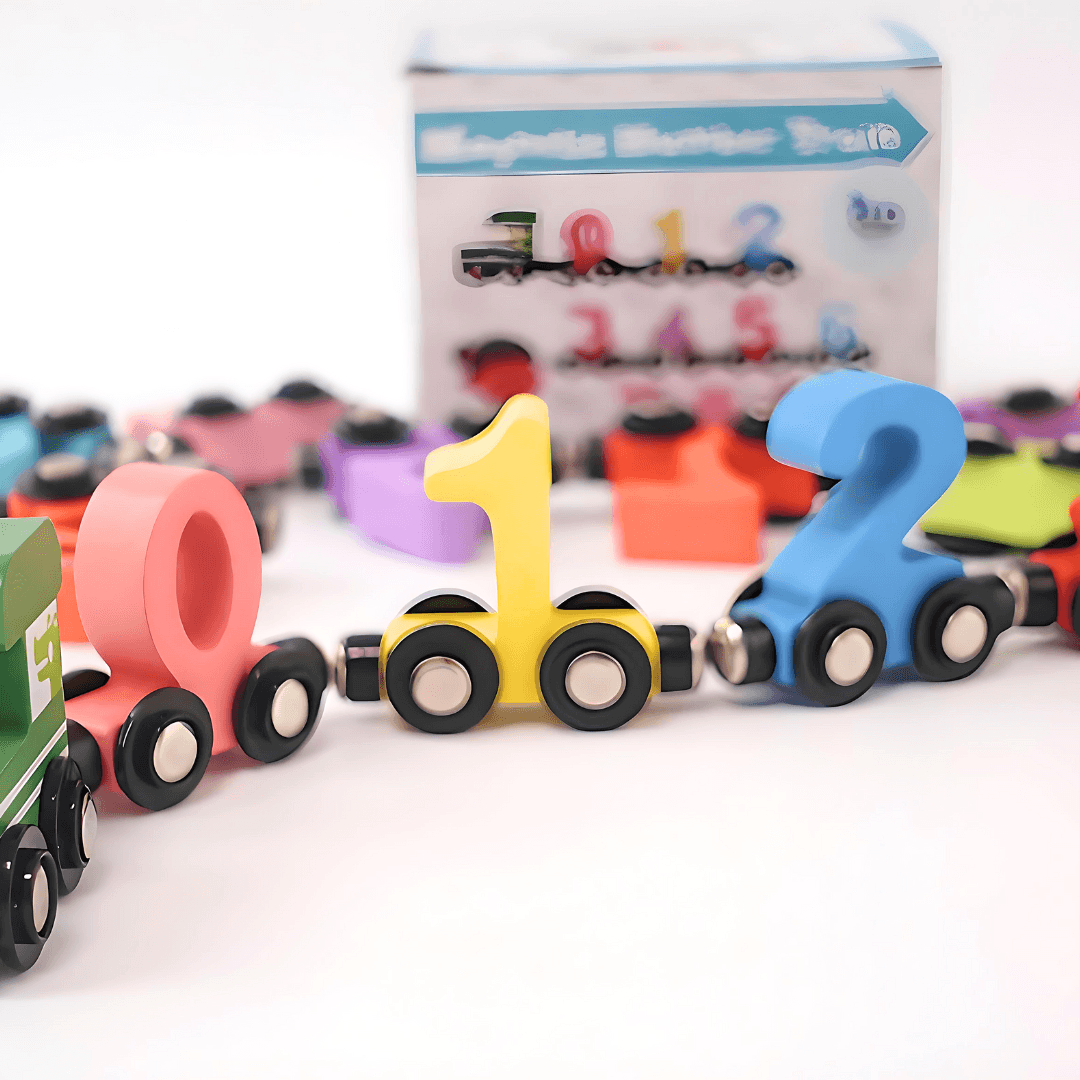 NumiTrain™ – Magnetic Wooden Number Train Set