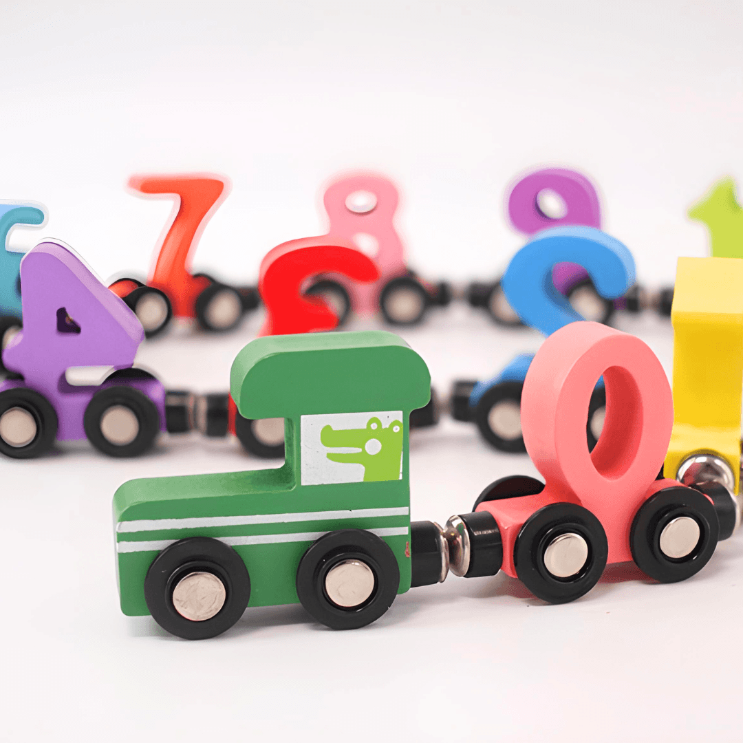 NumiTrain™ – Magnetic Wooden Number Train Set