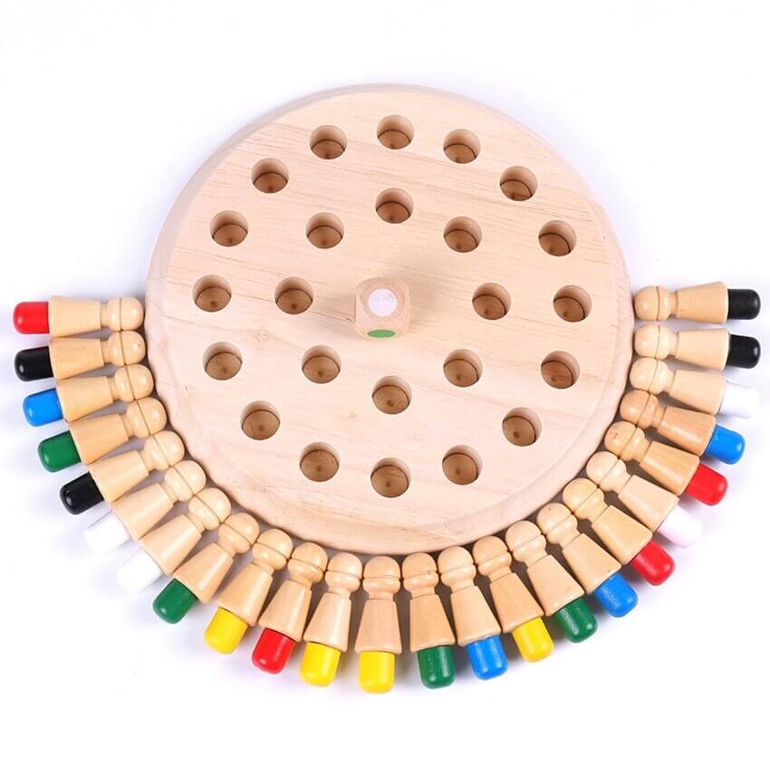Memory Chess Game (Brain-Boosting Wooden Educational Toy) for 3+ Years