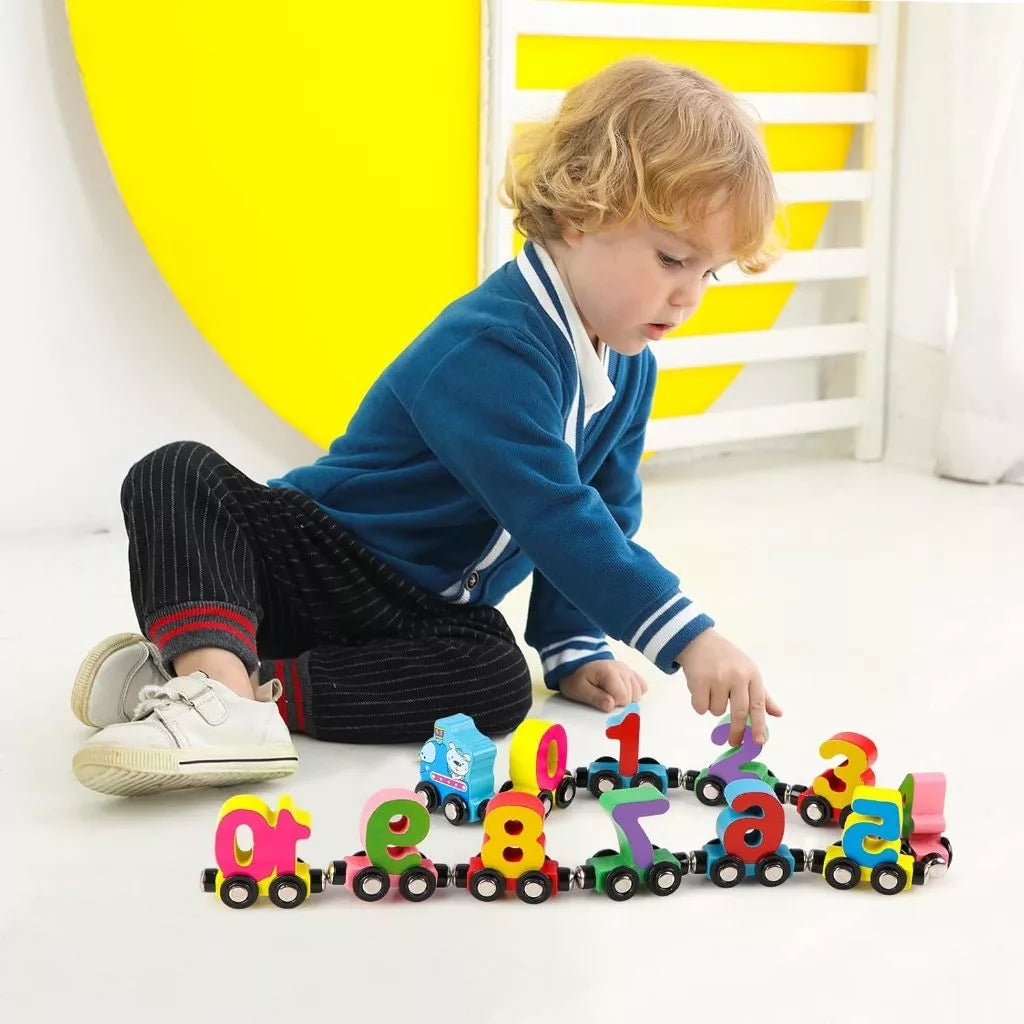 NumiTrain™ – Magnetic Wooden Number Train Set