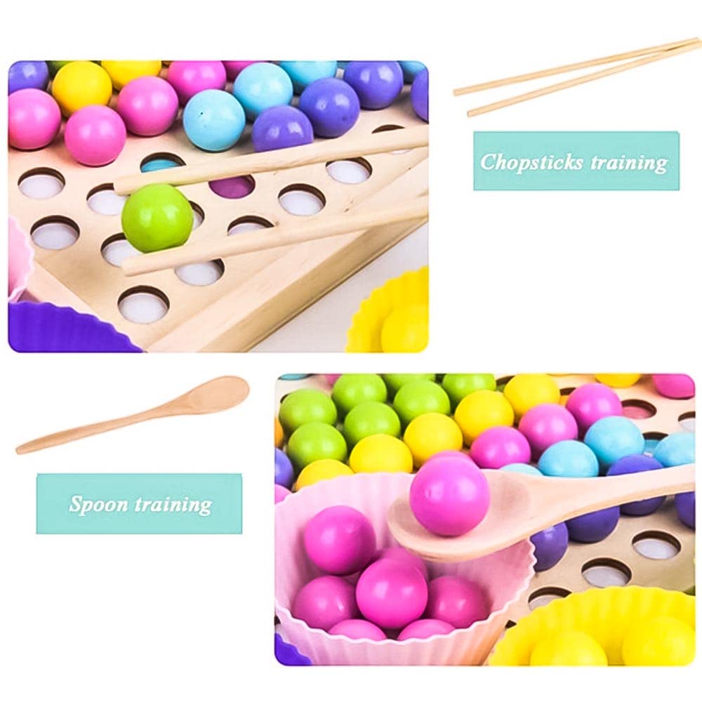 NumiPlay™ – Montessori Clip Bead Math Math & Memory Set