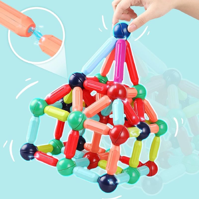 MagnaBuild™ Magnetic Balls & Sticks Building Set