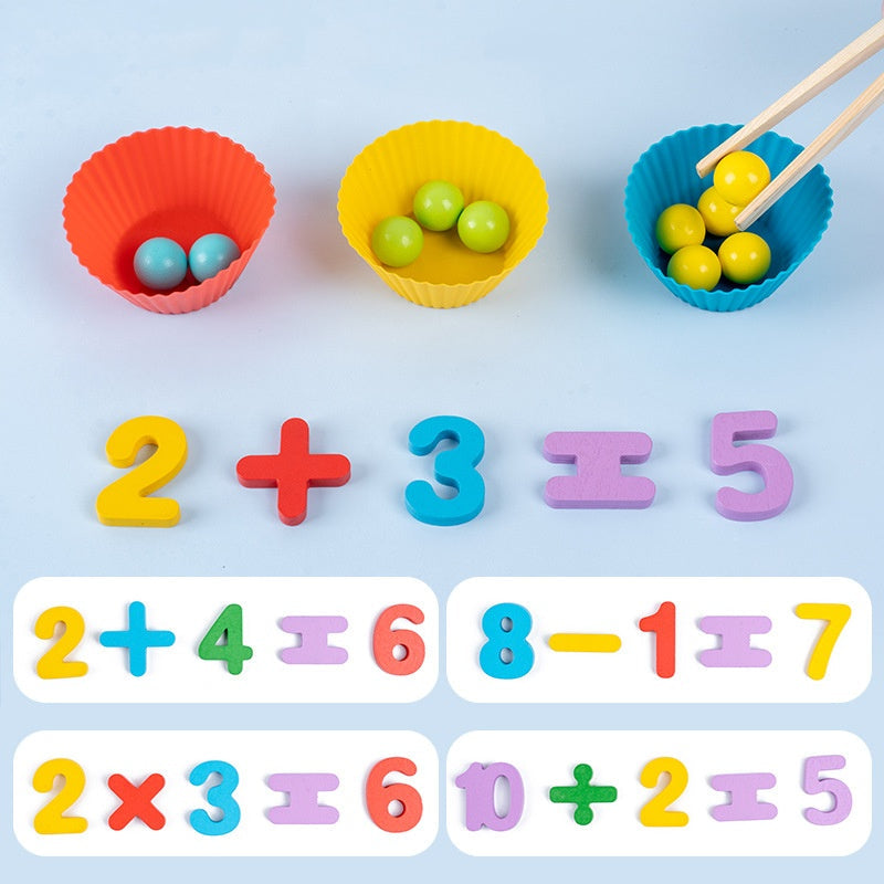 NumiPlay™ – Montessori Clip Bead Math Math & Memory Set
