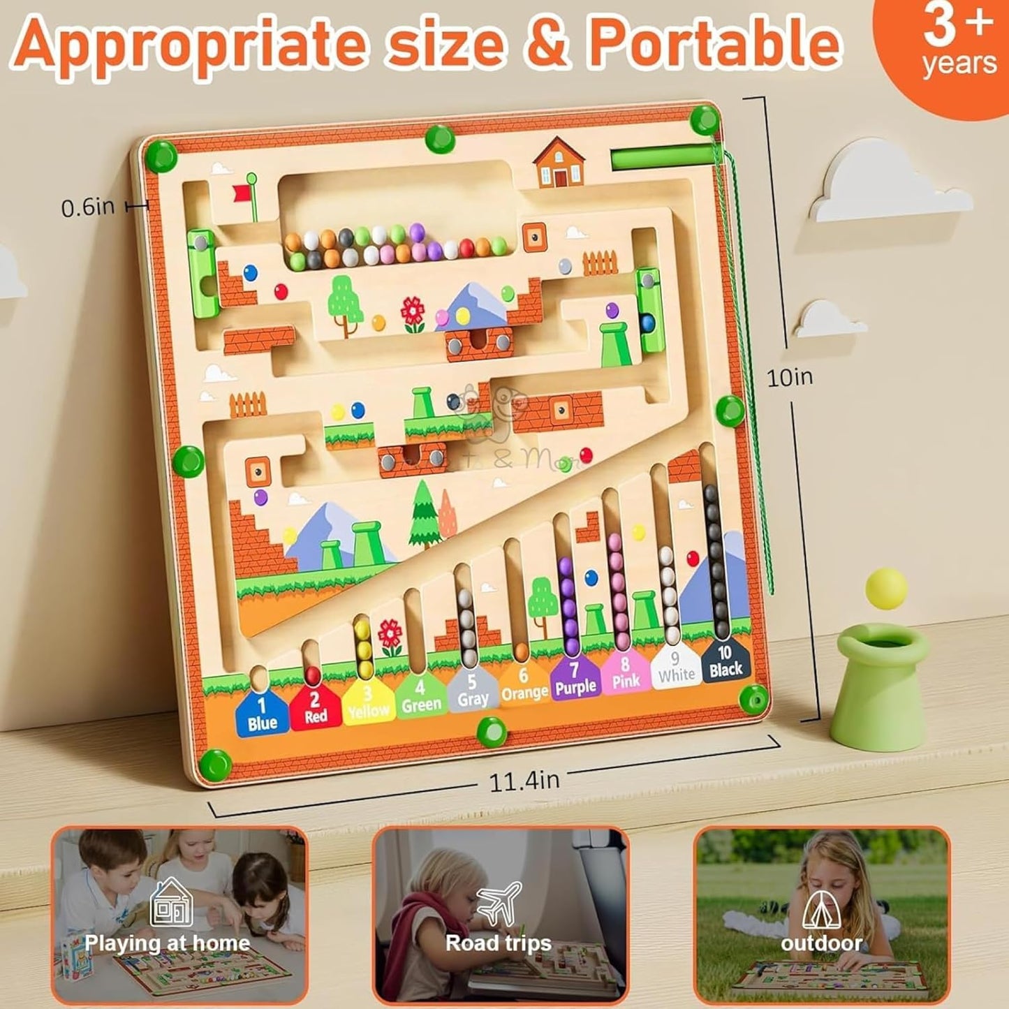 Mario Maze™ – Obstacle Adventure Magnetic Puzzle Board