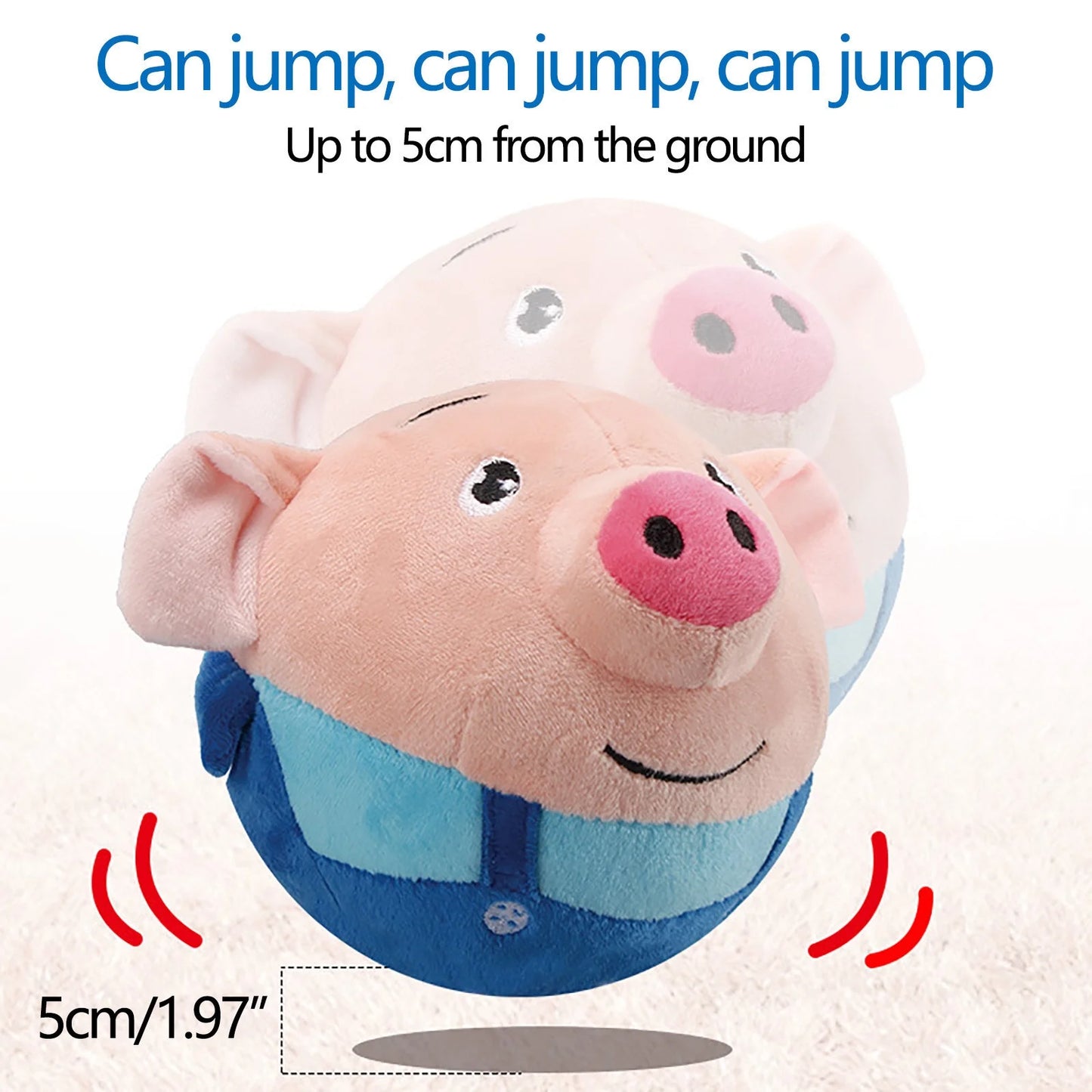 Jumping Piggy Ball™ | Adorable jumping piggy - Interactive toy ball