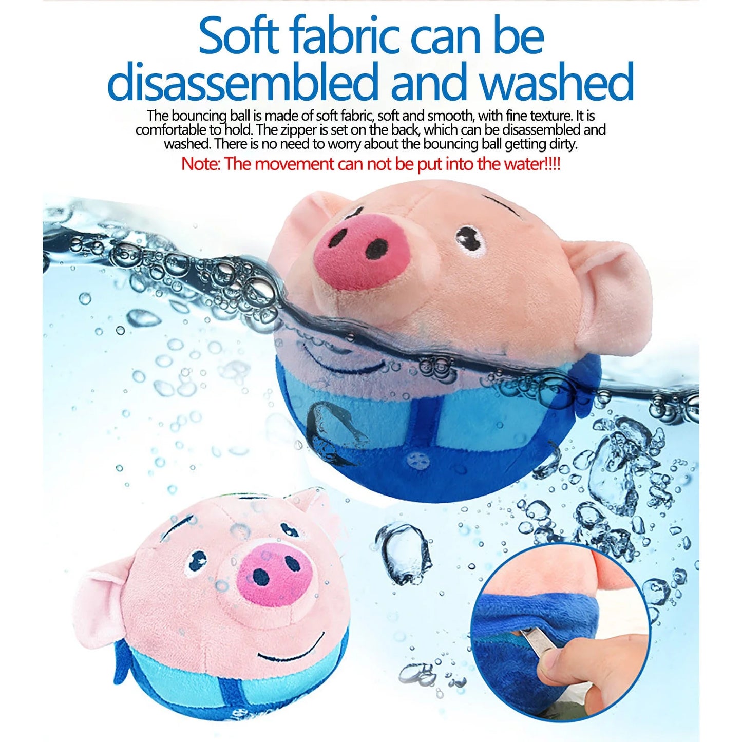 Jumping Piggy Ball™ | Adorable jumping piggy - Interactive toy ball