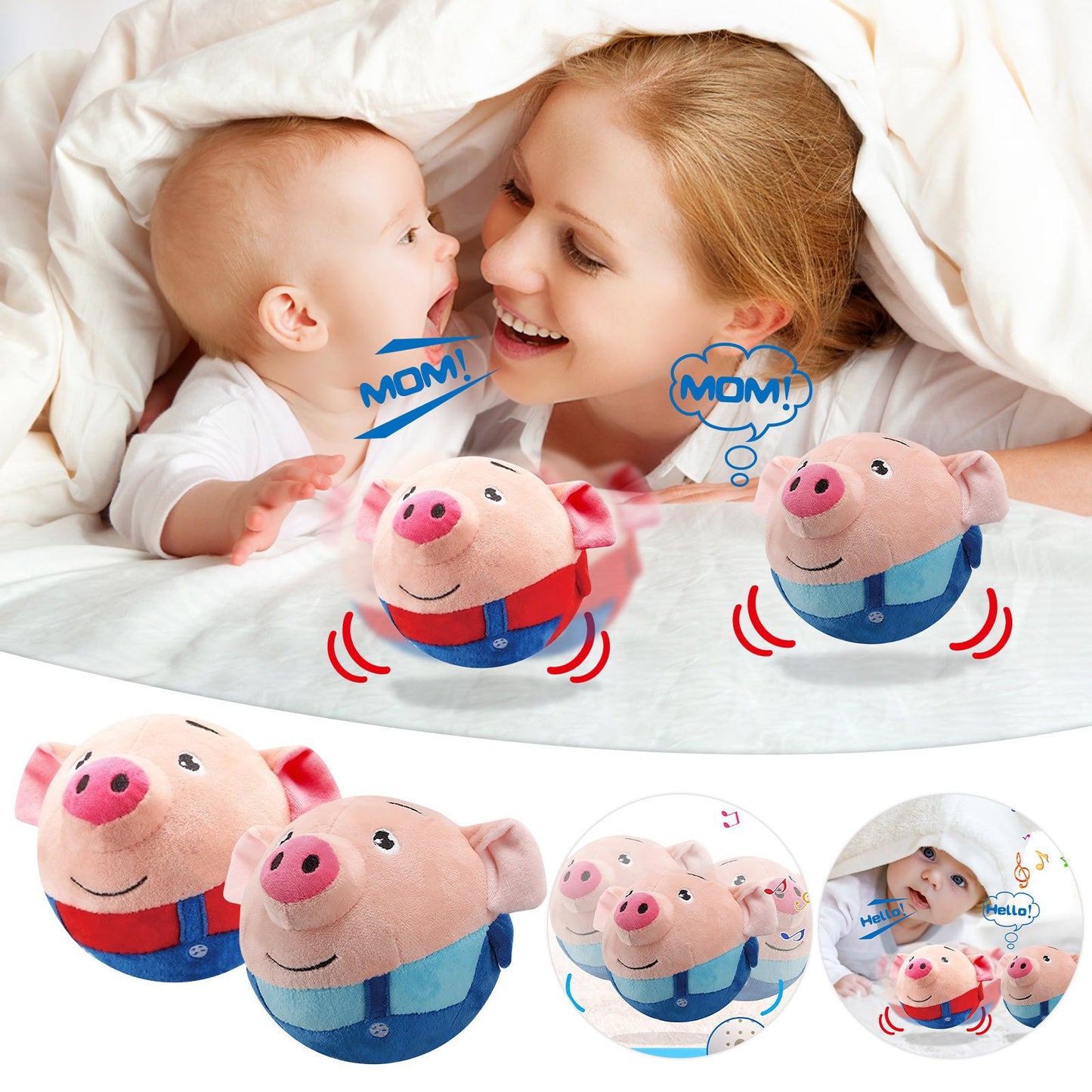 Jumping Piggy Ball™ | Adorable jumping piggy - Interactive toy ball