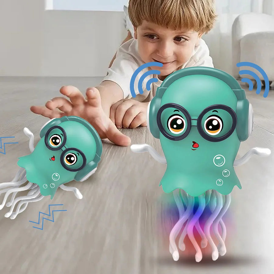 Interactive Dancing Jellyfish™ — Musical Crawling Toy with Lights & Movement
