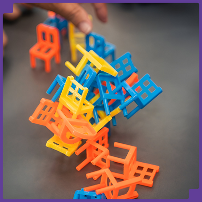 Chairs Stacking Tower Balancing Game™ – 36-Piece Chair Set