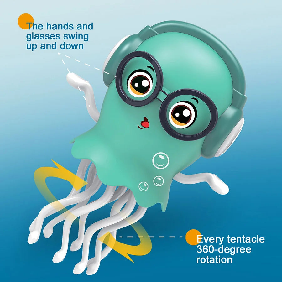 Interactive Dancing Jellyfish™ — Musical Crawling Toy with Lights & Movement