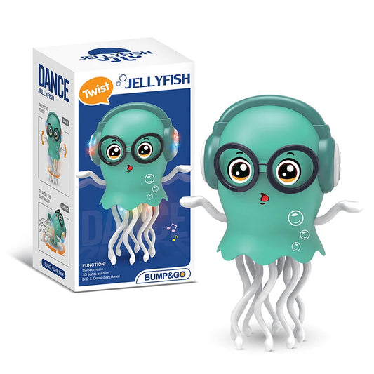 Interactive Dancing Jellyfish™ — Musical Crawling Toy with Lights & Movement