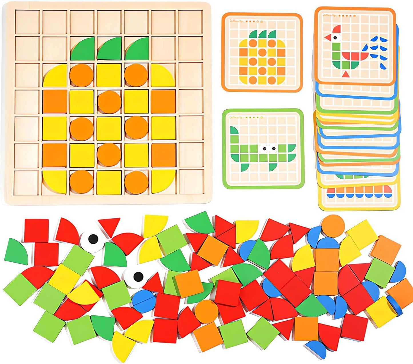 Montessori Mosaic Wooden Puzzle for Kids