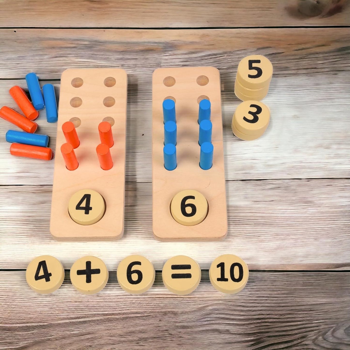 PegCounts™ - Montessori Math Learning Kit (Ages 2 & Up)