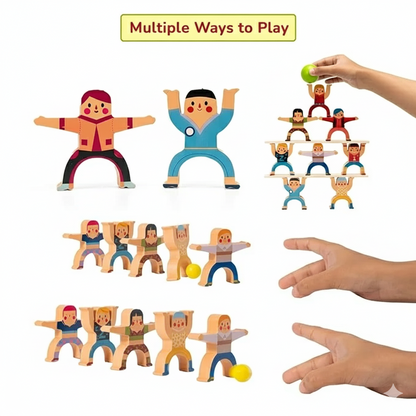 Hercules™ 4-in-1 Wooden Balancing Game for 3+ years