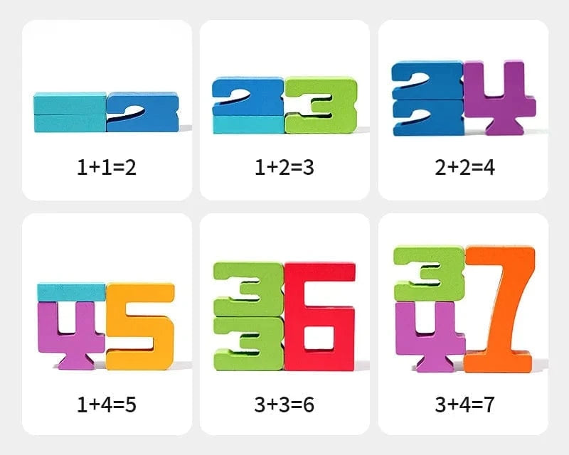 NumberStackers™ - Montessori-Inspired Stacking Number Puzzle | Educational Toy