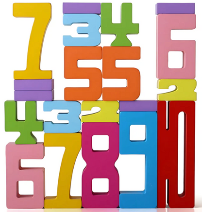 NumberStackers™ - Montessori-Inspired Stacking Number Puzzle | Educational Toy