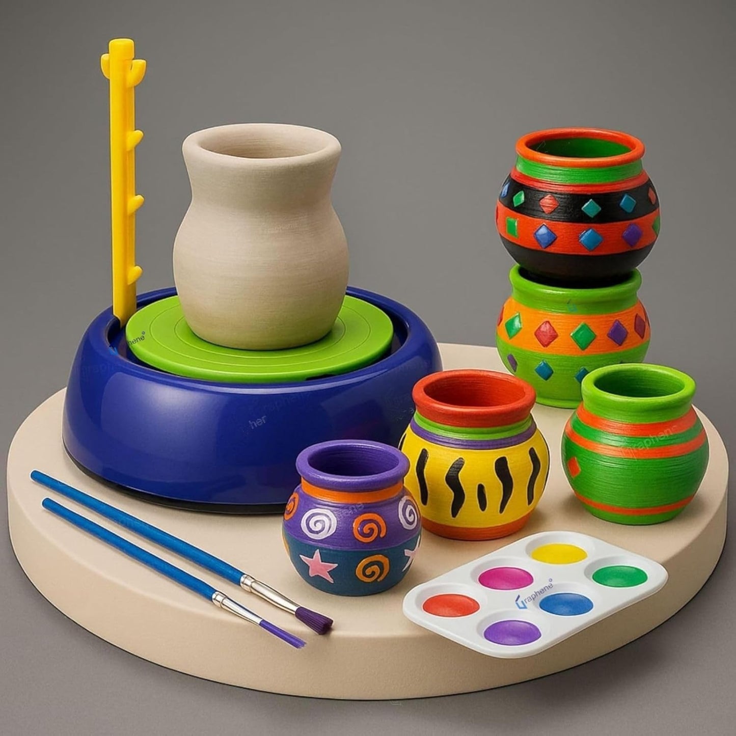 ClayCraft™ Electric Pottery Wheel Kit for Kids