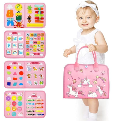 MagicTouch™ : Montessori Busy Book (Unicorn Theme)
