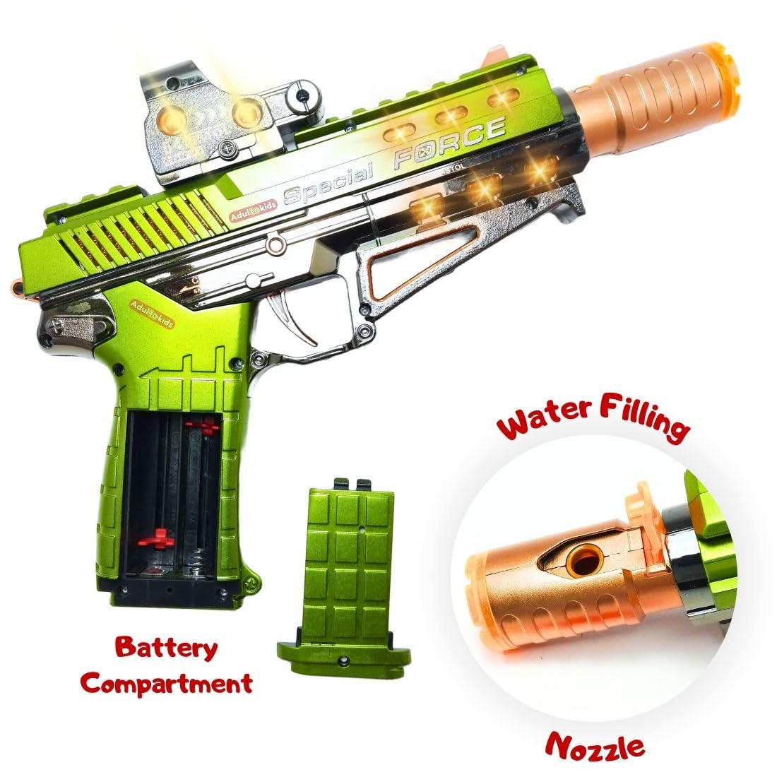 SmokeStrike™ Light and Sound Action Toy Gun