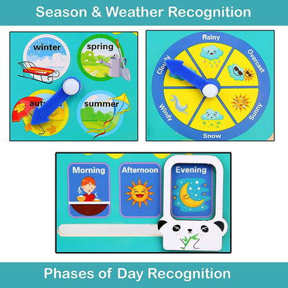 FroggyTime™ Montessori Clock and Calendar Board