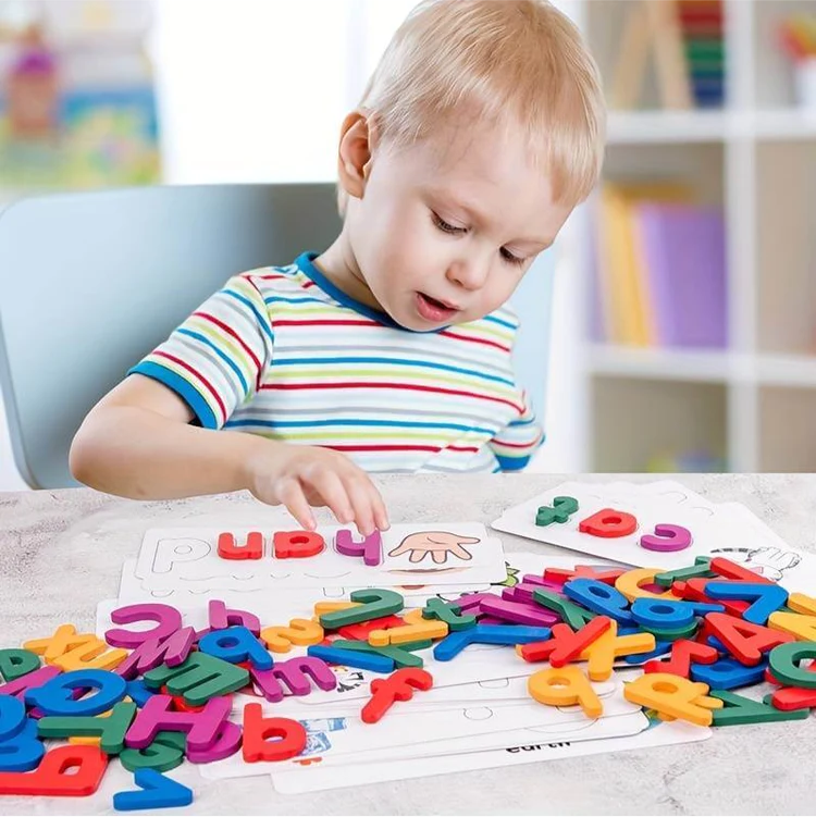SpellQuest™ : Montessori Wooden Spelling Puzzle Game