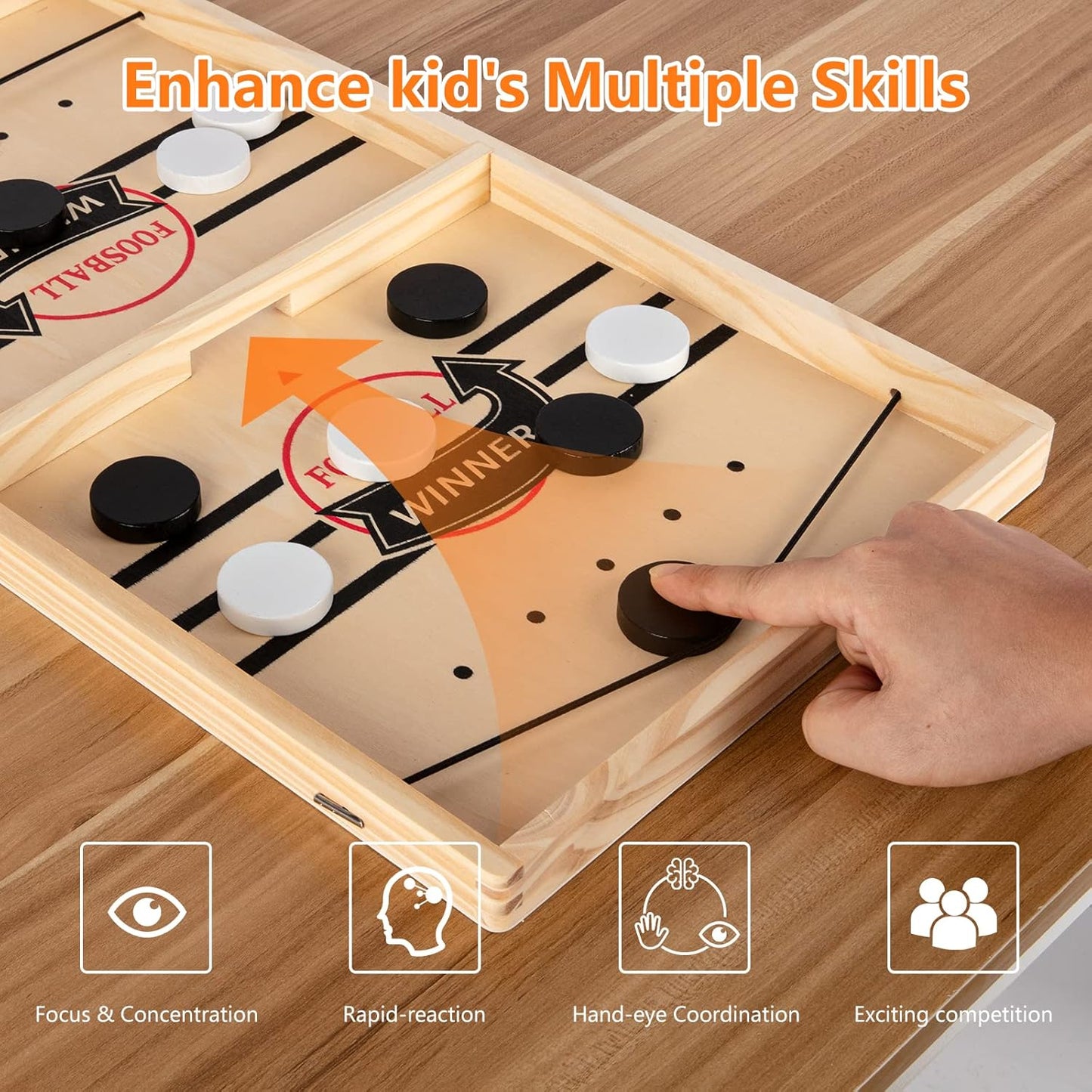 SwiftShot™ Wooden String Hockey Game