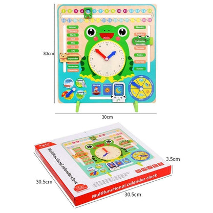 FroggyTime™ Montessori Clock and Calendar Board