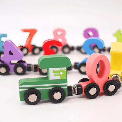 NumiTrain™ – Magnetic Wooden Number Train Set