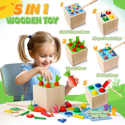 PlayCube™ 5-in-1 Montessori Activity Box