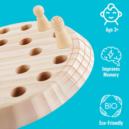 Memory Chess Game (Brain-Boosting Wooden Educational Toy) for 3+ Years