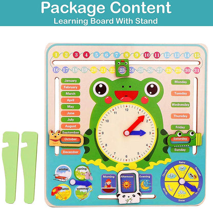 FroggyTime™ Montessori Clock and Calendar Board