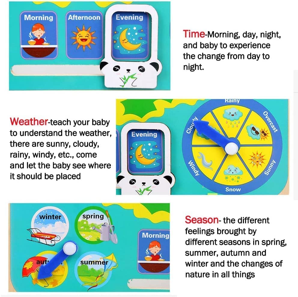 FroggyTime™ Montessori Clock and Calendar Board